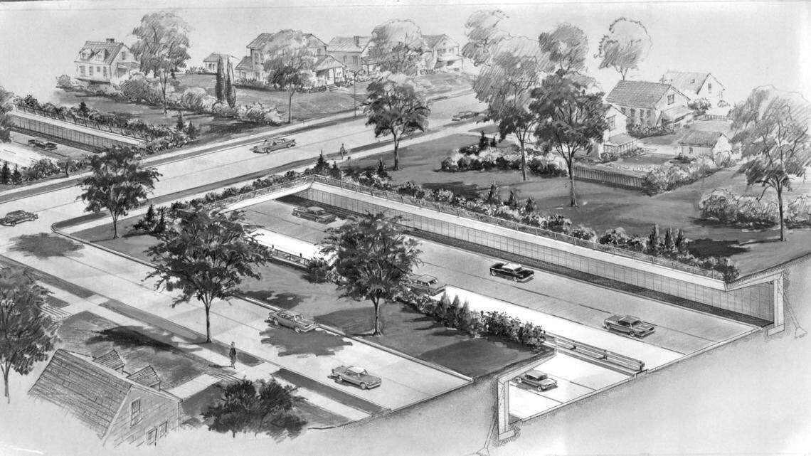 A 1964 highway engineering study provided residents with a preview of what a modern highway through Southtown neighborhoods might look like.