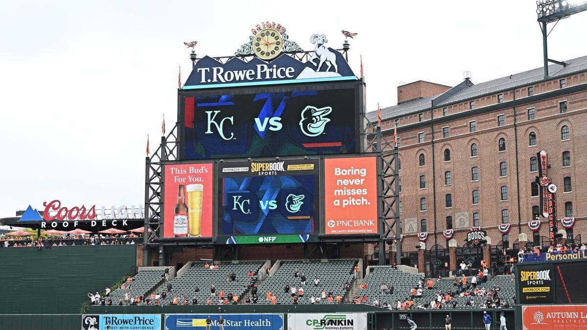 A general view before game two of the Wild Card round for the 2024 MLB Playoffs between the Baltimore Orioles and the Kansas City Royals at Oriole Park at Camden Yards.