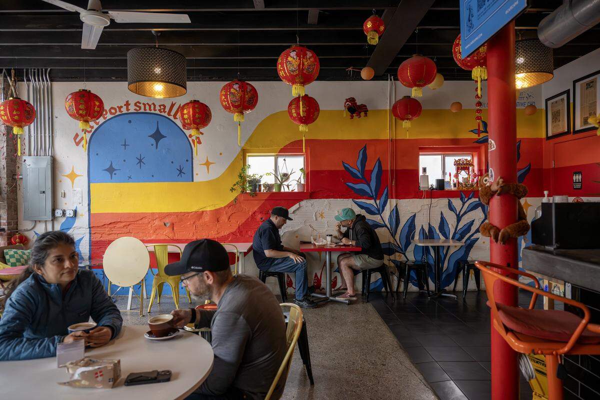 Guests dine in at Cafe Cà Phê on Friday, May 8, 2026, in Kansas City.