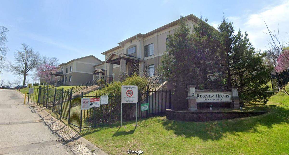 Shortly after 10 p.m. Sunday, police responded to investigated a report of gunfire at the Ridgeview Heights Apartments on Kansas City’s east side. Once there, officers were directed to a shooting victim, who was pronounced dead at the scene. This Google Maps Street View image of the area is from April.