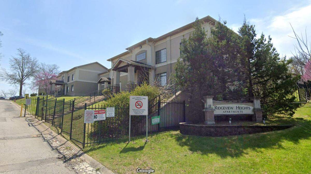 Shortly after 10 p.m. Sunday, police responded to investigated a report of gunfire at the Ridgeview Heights Apartments on Kansas City’s east side. Once there, officers were directed to a shooting victim, who was pronounced dead at the scene. This Google Maps Street View image of the area is from April.