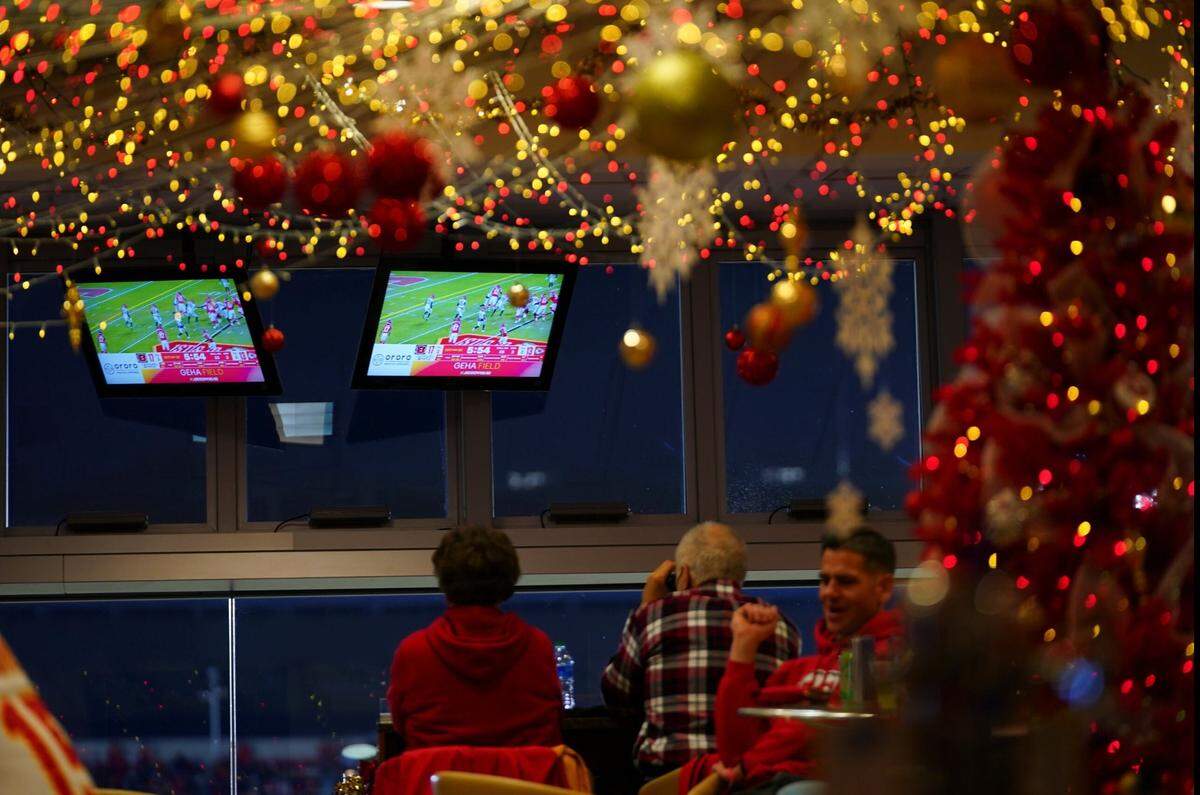 The Kansas City Chiefs are hosting Kingdom’s Greetings, a holiday pop-up bar at GEHA Field at Arrowhead Stadium from Nov. 30 to Dec. 29.