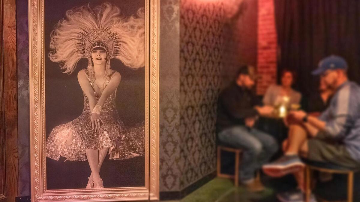 The entire space inside The Forge echos a speakeasy of the 1920s.