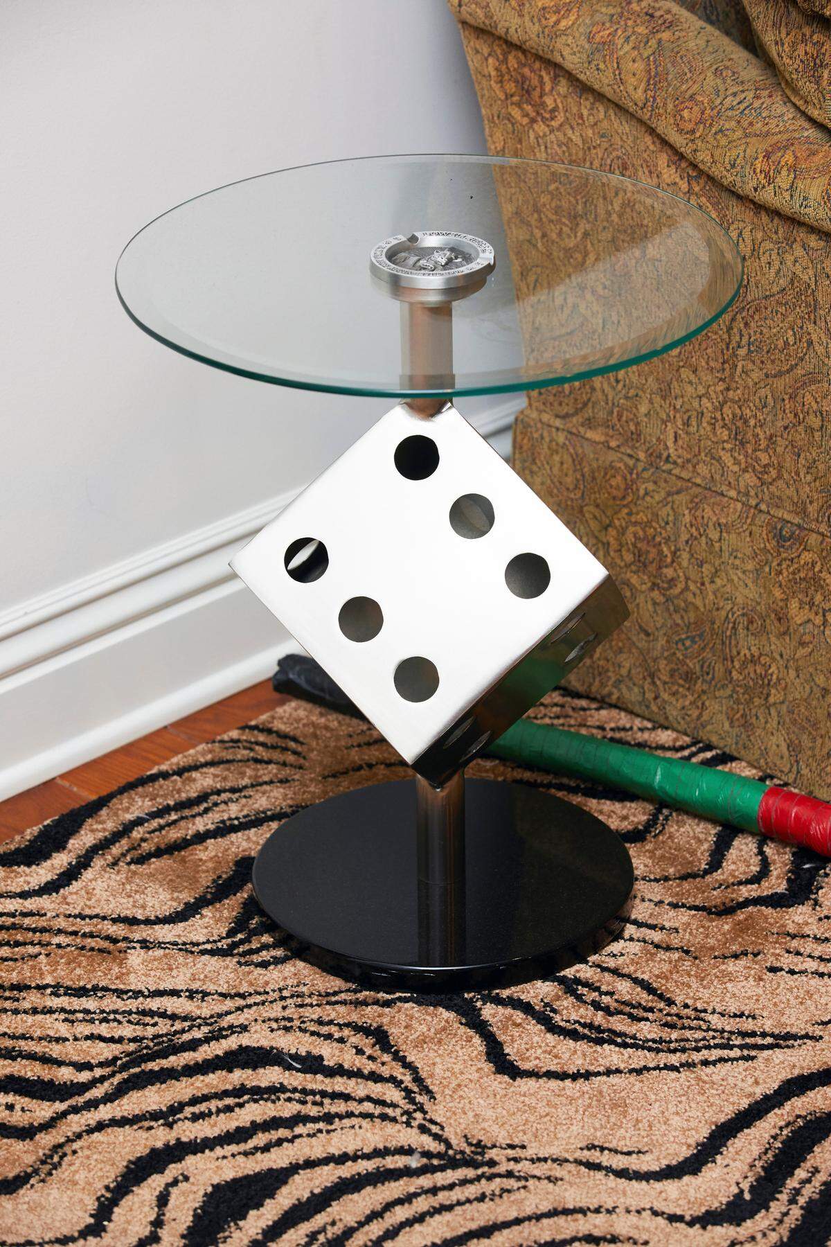 A side table at the home of Andrew Dice Clay, in Los Angeles.
