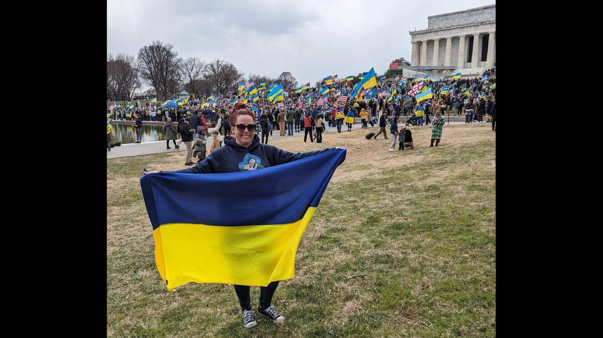 In October, Olathe resident Paige Barrows attended a rally in Washington, D.C. The rally’s purpose was to encourage legislators to send more aid to Ukraine.