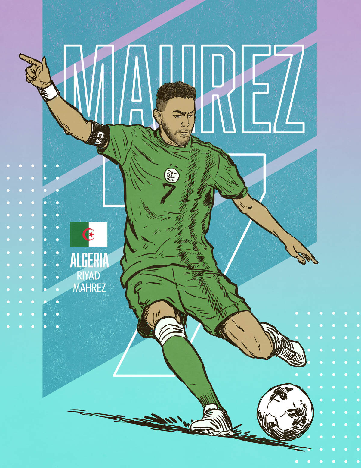 Algeria forward Riyad Mahrez