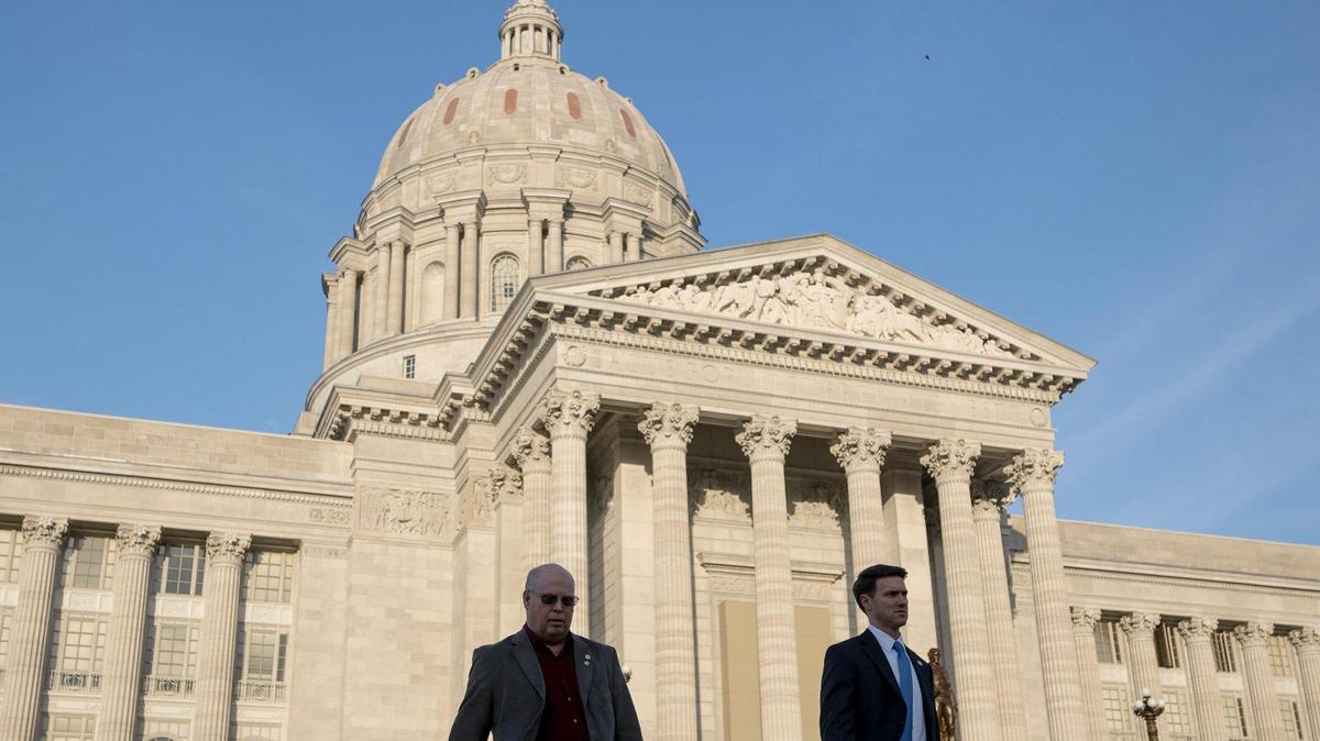 The Missouri Capitol building is seen on Feb. 21, 2024, in Jefferson City. The state employed over 70,000 people in 2024.