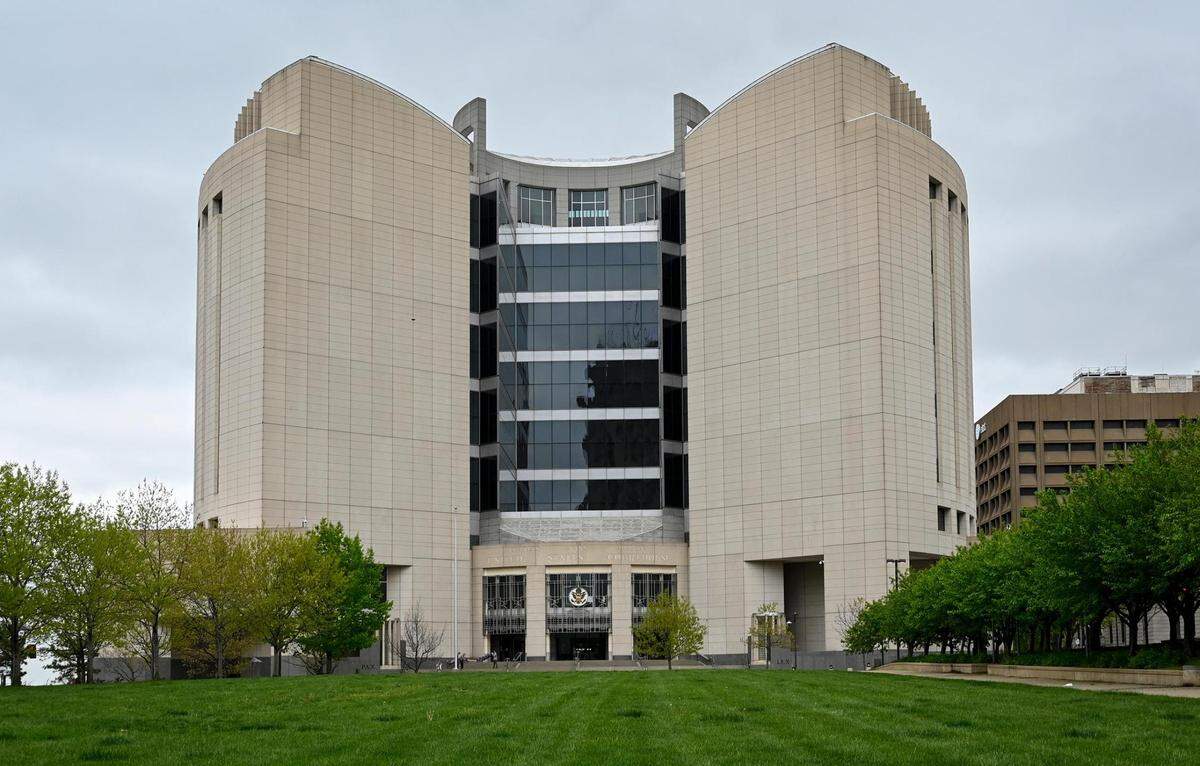 The Charles Evans Whittaker Courthouse, 400 E. Ninth St., in Kansas City, is pictured in a recent photo. The building houses the U.S. Court for the Western District of Missouri, where Scott Simkins is to be sentenced in the next few months.