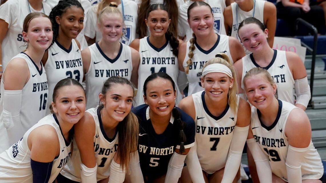 The Blue Valley North High School volleyball team has opened the 2023 season with a 13-0 record.