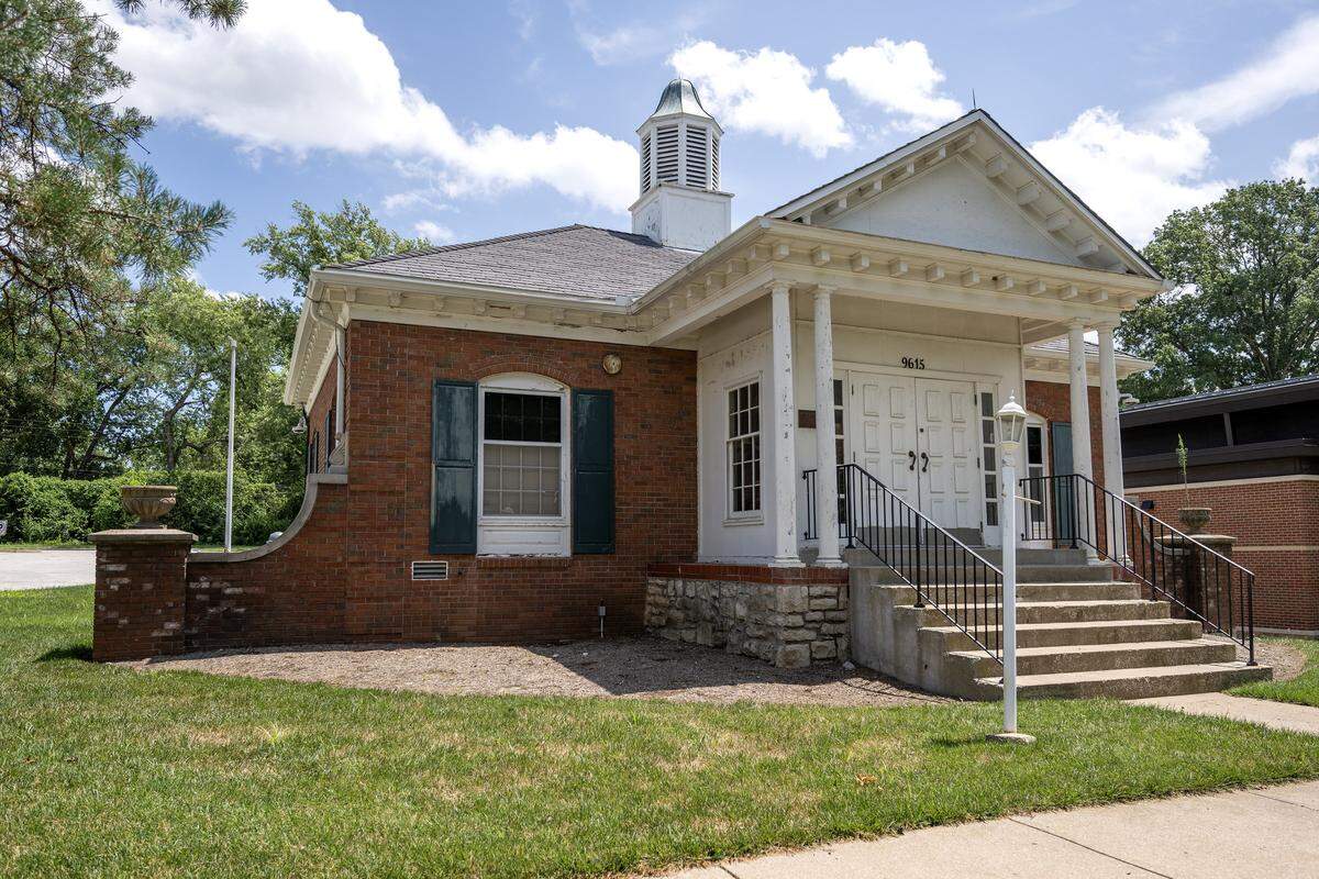 The old Leawood City Hall building is pictured on Wednesday, July 23, 2025, in Leawood. Residents are advocating to convert the space into a community center to improve neighborhood connectivity and walkability.