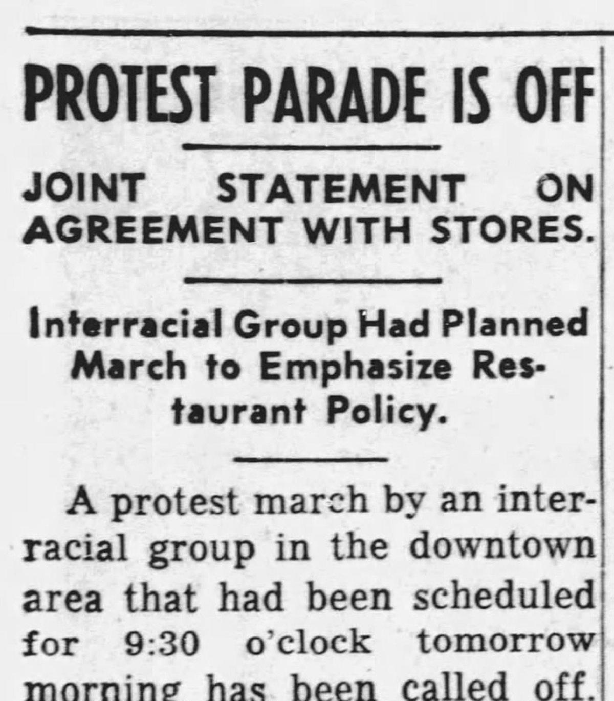 After weeks of demonstrations against segregation, protesters and downtown stores finally came to an agreement. The Star published the story under one-column headlines. The Call’s pages did much more.