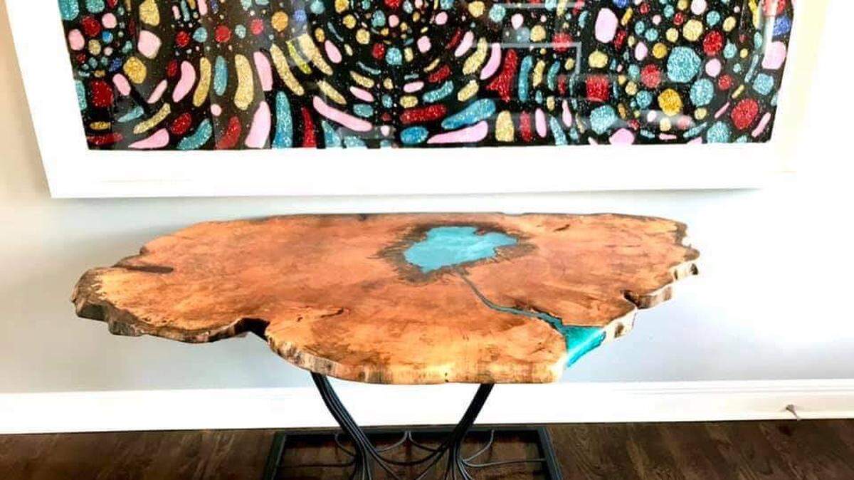 The new KC Style Haus will have handcrafted furniture, such as this “entrance table,” along with apparel, jewelry, home decor and more.