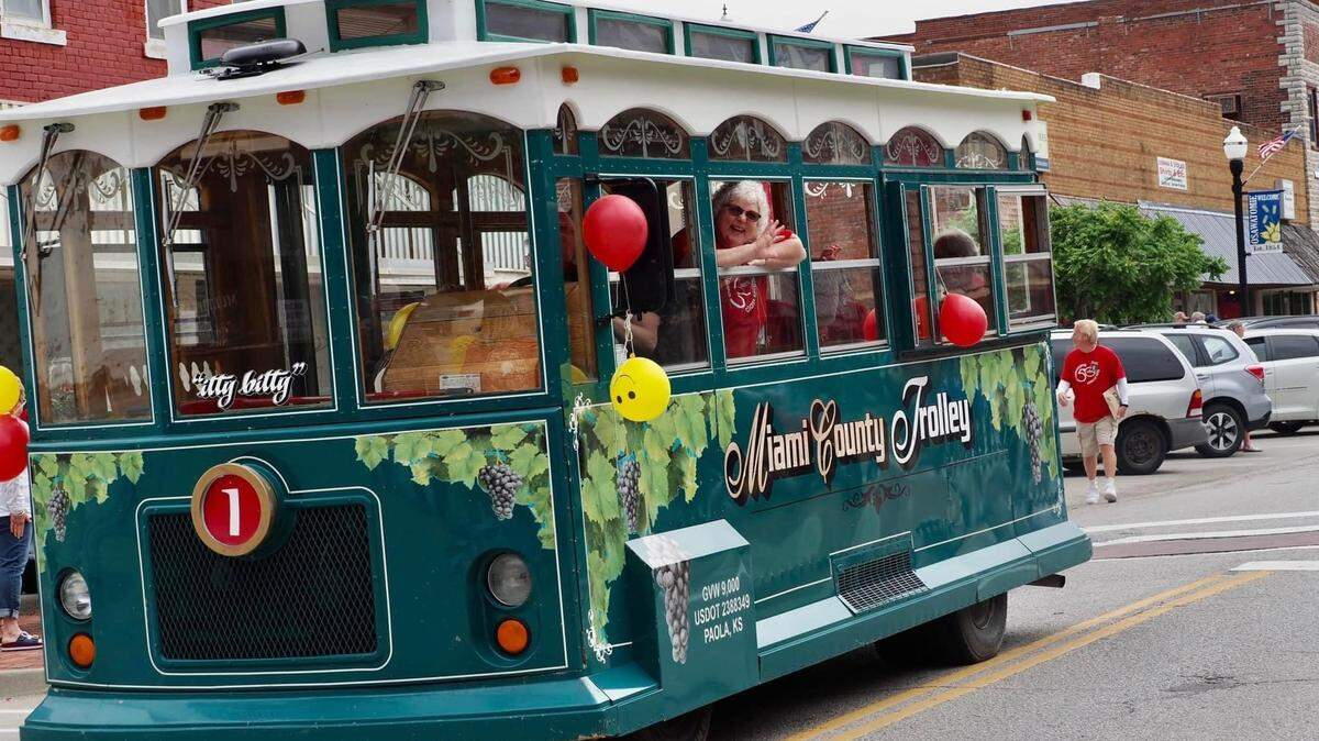 The Miami County Wine Trolley takes passengers to different wineries in the area. Business picks up in the spring/summer.