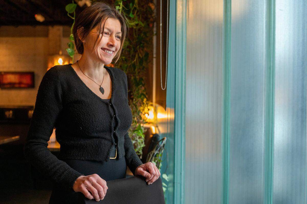 Katrin Heuser, co-owner of Affäre, curates the restaurant’s wine list to pair with the ingredients her husband, Martin, the restaurant’s chef, features in unique dishes.
