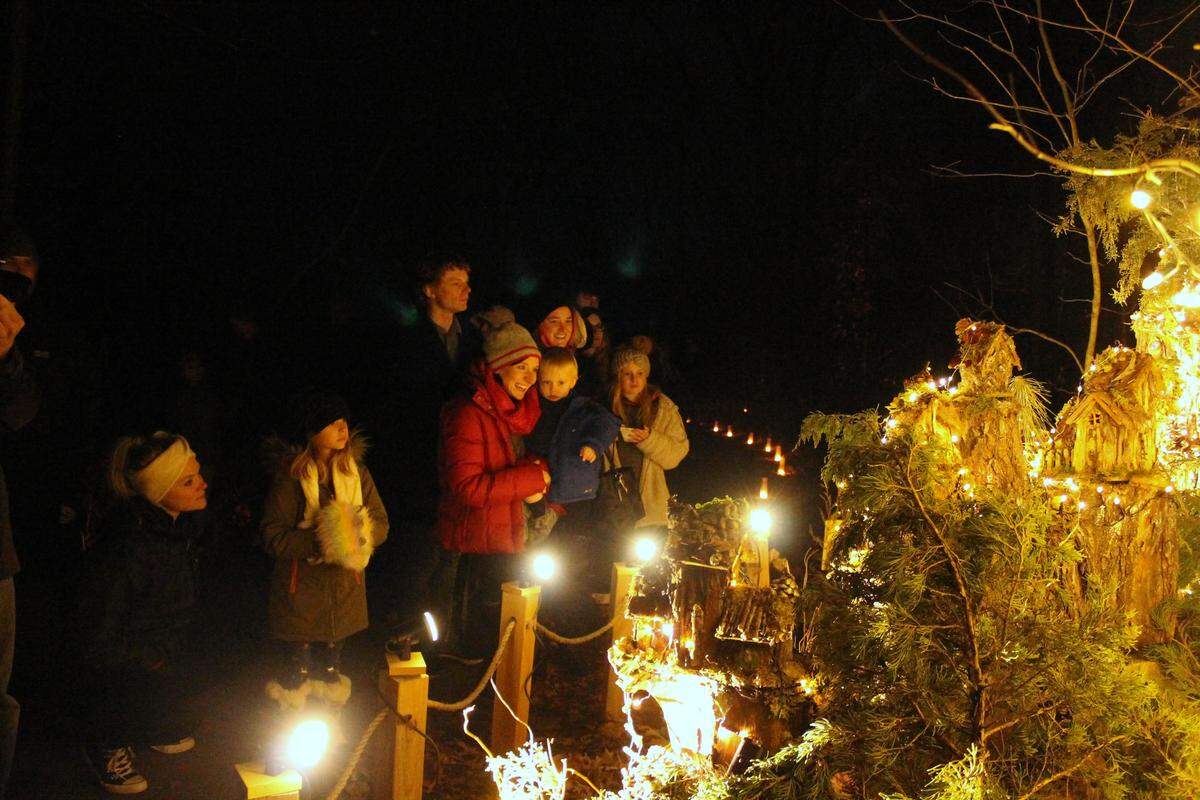 The Gnome and Fairy Village is a popular holiday tradition at the Overland Park Arboretum.