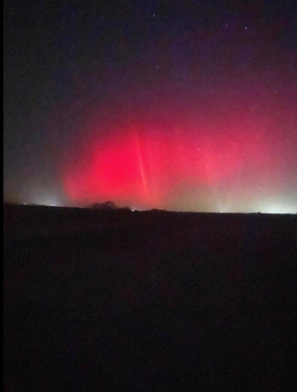 Reader Daniel Corrigan saw this view of the northern lights in Bethany, nearly 90 minutes north of Kansas City.