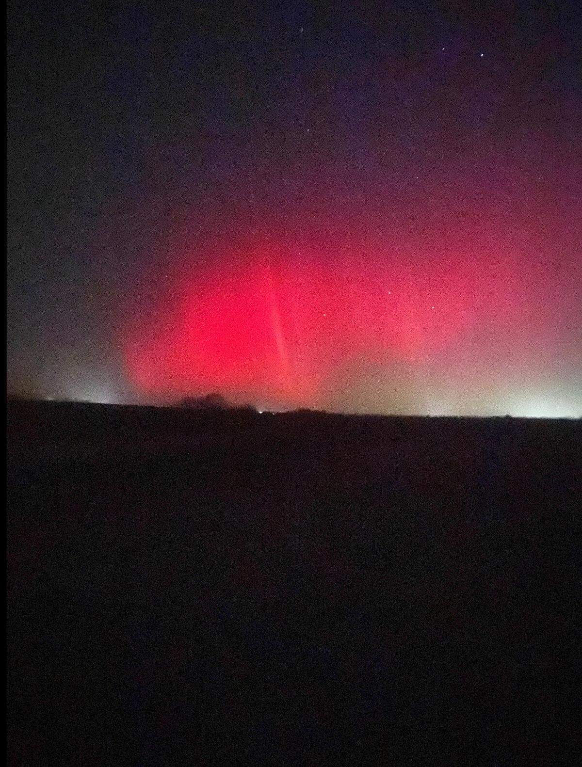 Reader Daniel Corrigan saw this view of the northern lights in Bethany, nearly 90 minutes north of Kansas City.
