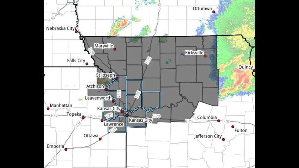 Tornado watch issued for the Kansas City area as severe storms begin to fire