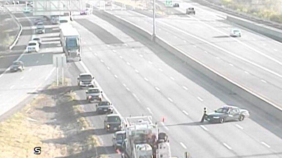 Kansas City police investigated a shooting Monday afternoon on Interstate 435 near Bannister Road.