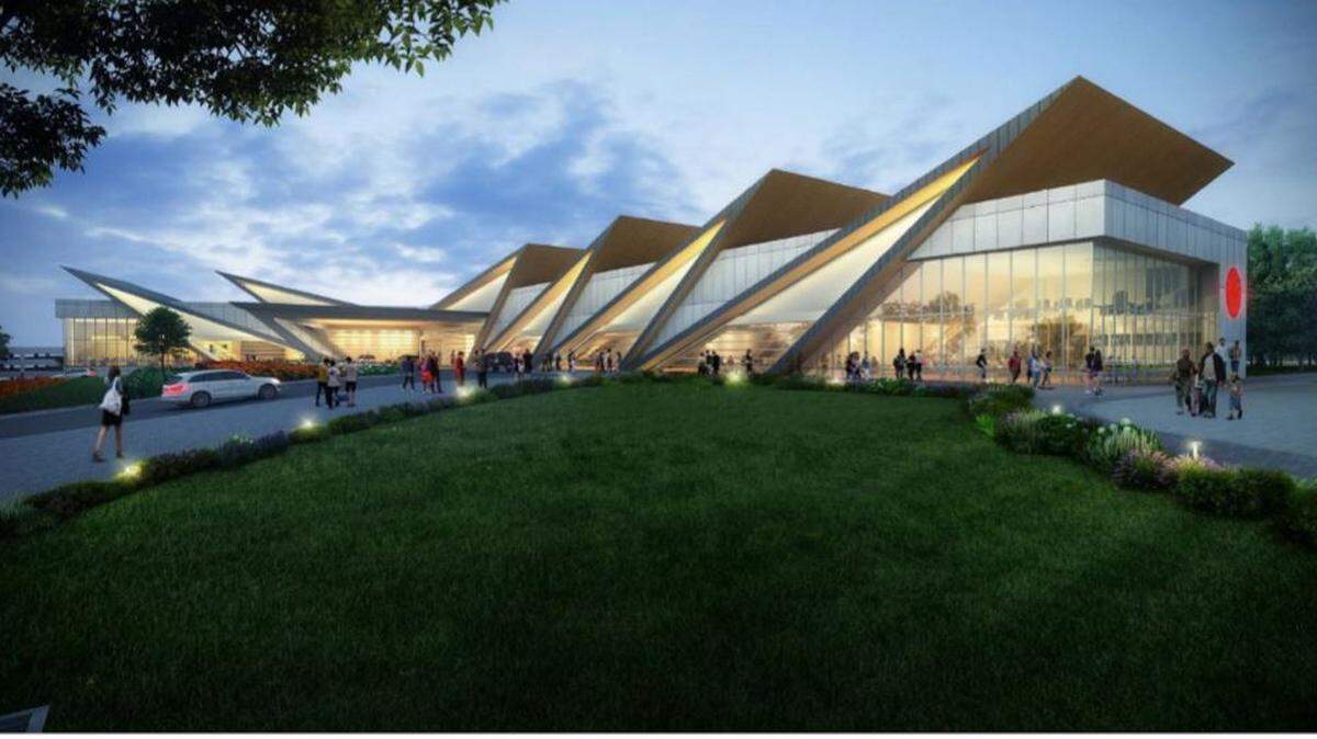 This rendering shows the $61 million redevelopment plan Twin River Worldwide Holdings proposes for Kansas City’s Isle of Capri casino.