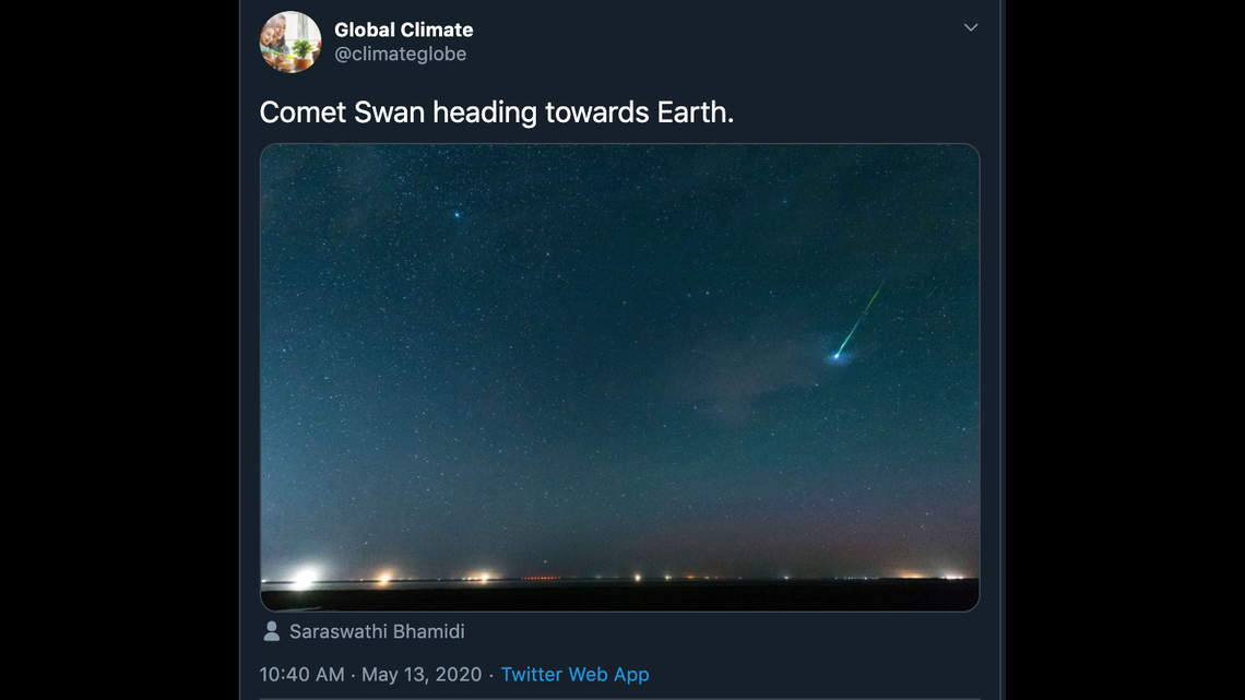 Want to see a newly discovered comet? You may be able to see SWAN streak across sky