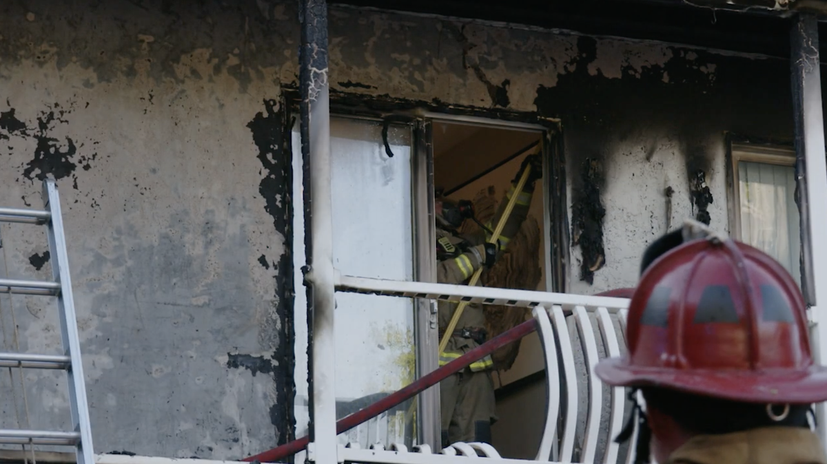 Firefighters at The Louis Overland Park Apartments