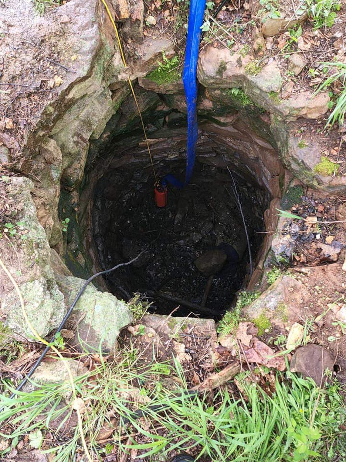 A human body was found in this “old hand dug well full of water,” authorities in Missouri said.