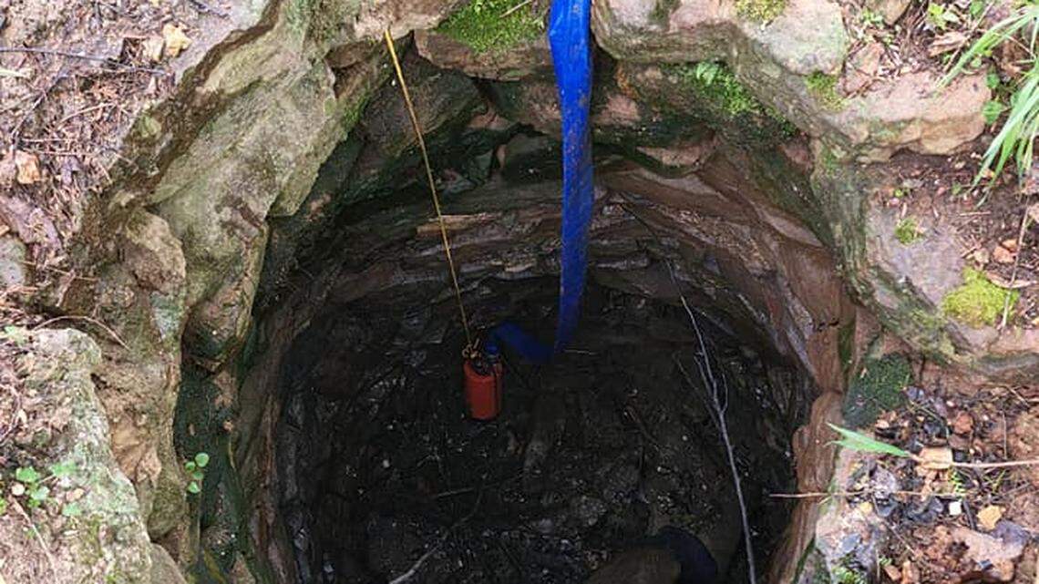 A human body was found in this “old hand dug well full of water,” authorities in Missouri said.