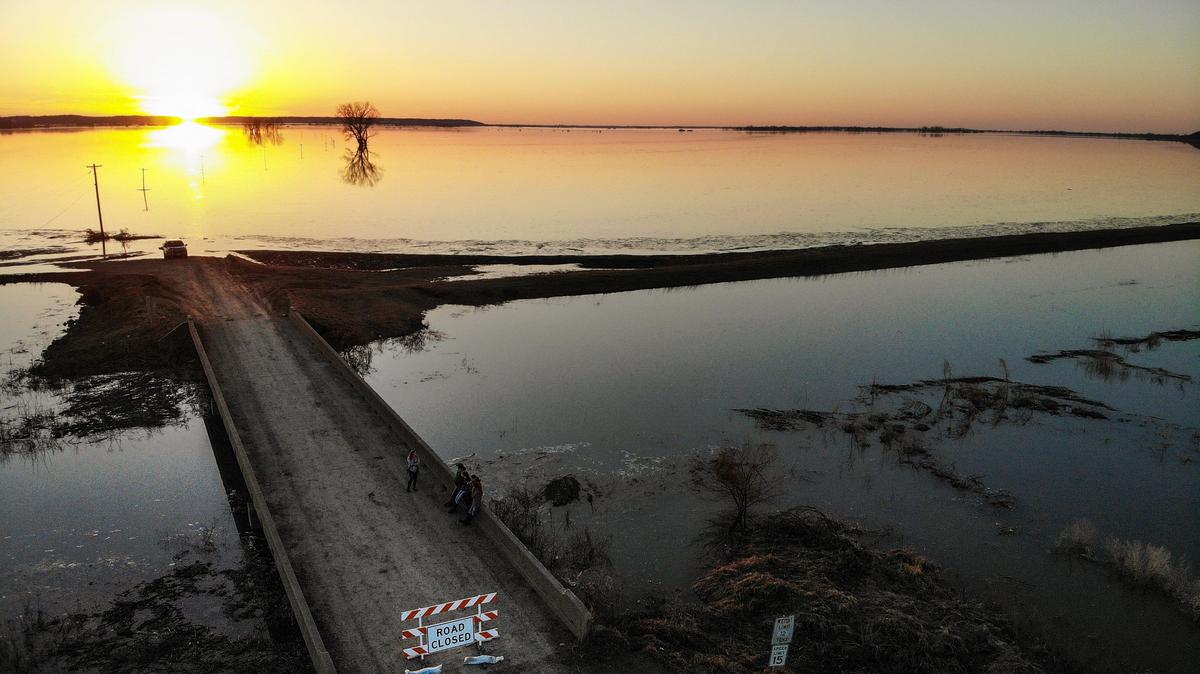 “I don’t believe the water has ever went over this levee, but it is higher now than it’s ever been, including 1993, 2011 and 1984,” said Mayor Greg Book of Forest City in Holt County, Mo.