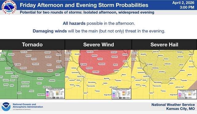 Friday storms could bring hail, winds and tornadoes to KC | Kansas City ...