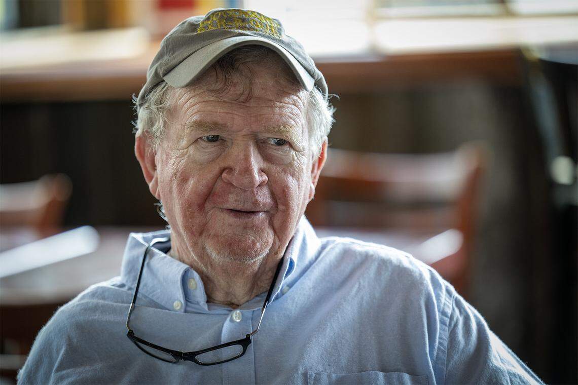 Frank Schloegel III, owner of Woodyard Bar-B-Que, 3001 Merriam Lane, in Kansas City, Kansas, on Tuesday, October 14, 2025. The family-owned business is back under the family's management and Schloegel III is making improvements to the restaurant.