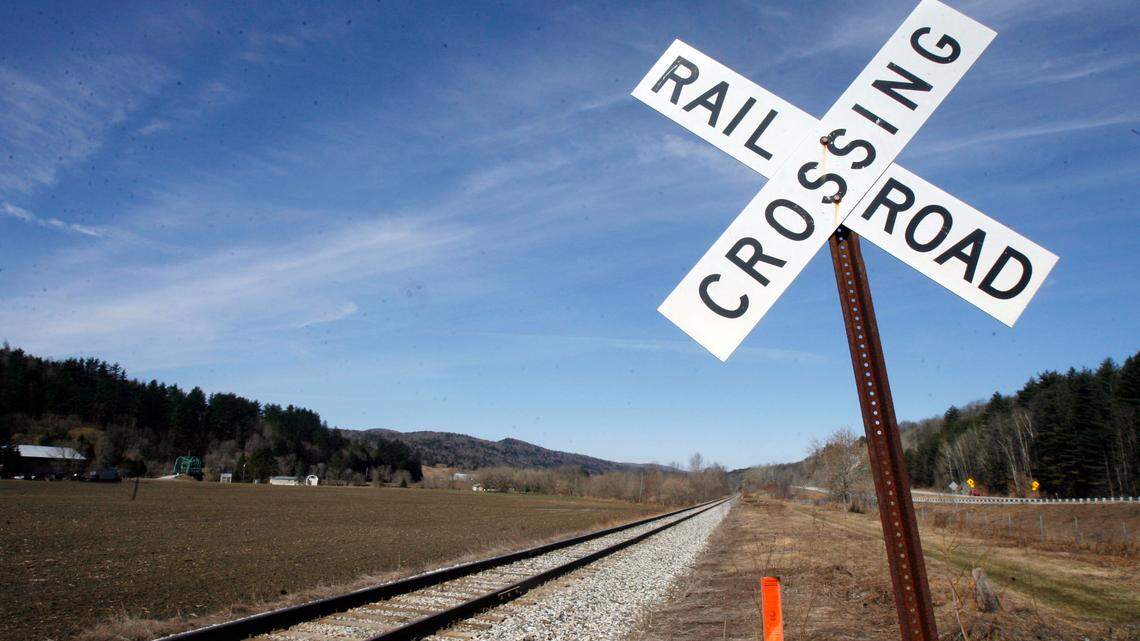 A 31-year-old man was killed in a train collision earlier this month while walking on railroad tracks, Wisconsin officials said. The railroad track in this picture is not the scene of the accident.