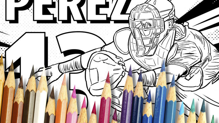 Celebrate the Royals’ playoff run with downloadable Salvador Perez coloring page