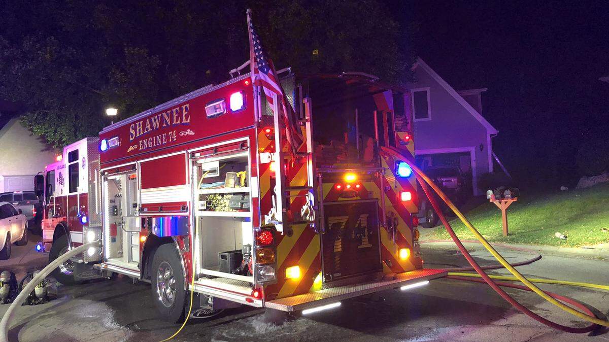 Five firefighters were injured while battling a blaze in Shawnee Tuesday night.