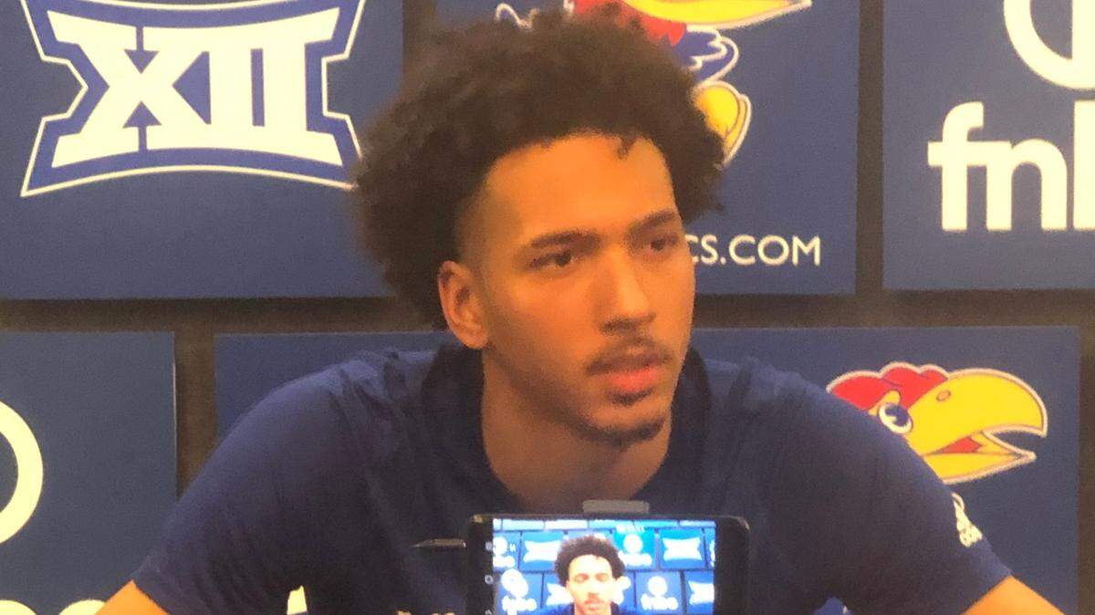 Kansas forward Jalen Wilson, who announced plans to remove his name from the NBA Draft on June 1, spoke with media members Tuesday.