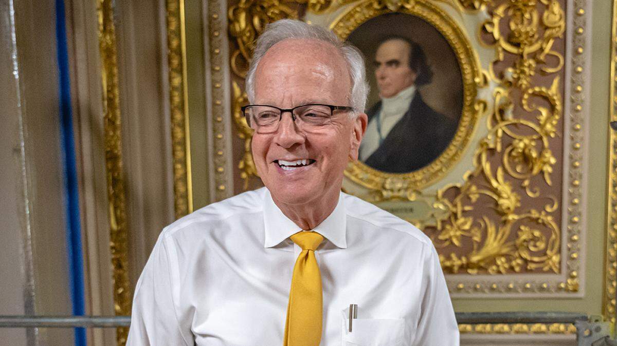 The Kansas senator rejected the 2020 election Big Lie, but is staying neutral on his party’s presidential nominee.