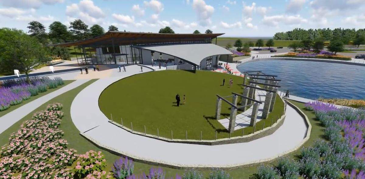 A planned expansion at the Overland Park Arboretum and Botanical Gardens includes the addition of gardens, a new pond, event terraces, plus a great lawn and outdoor amphitheater for events.