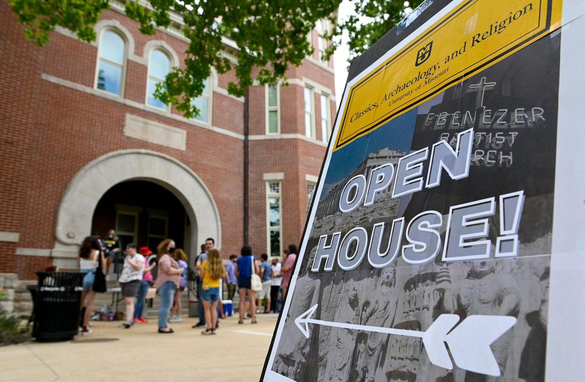 Open houses, like this one for classics, archaeology and religion students, were offered on the campus of the University of Missouri-Columbia shortly before classes started for the Fall 2021 semester.