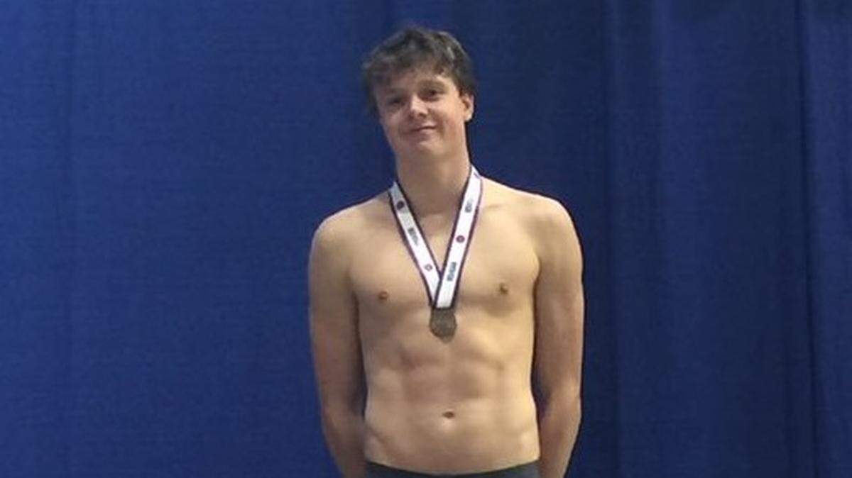Oak Park’s Robbie Hill was a double medalist Friday in the Missouri Class 2 swim finals in St. Peters.