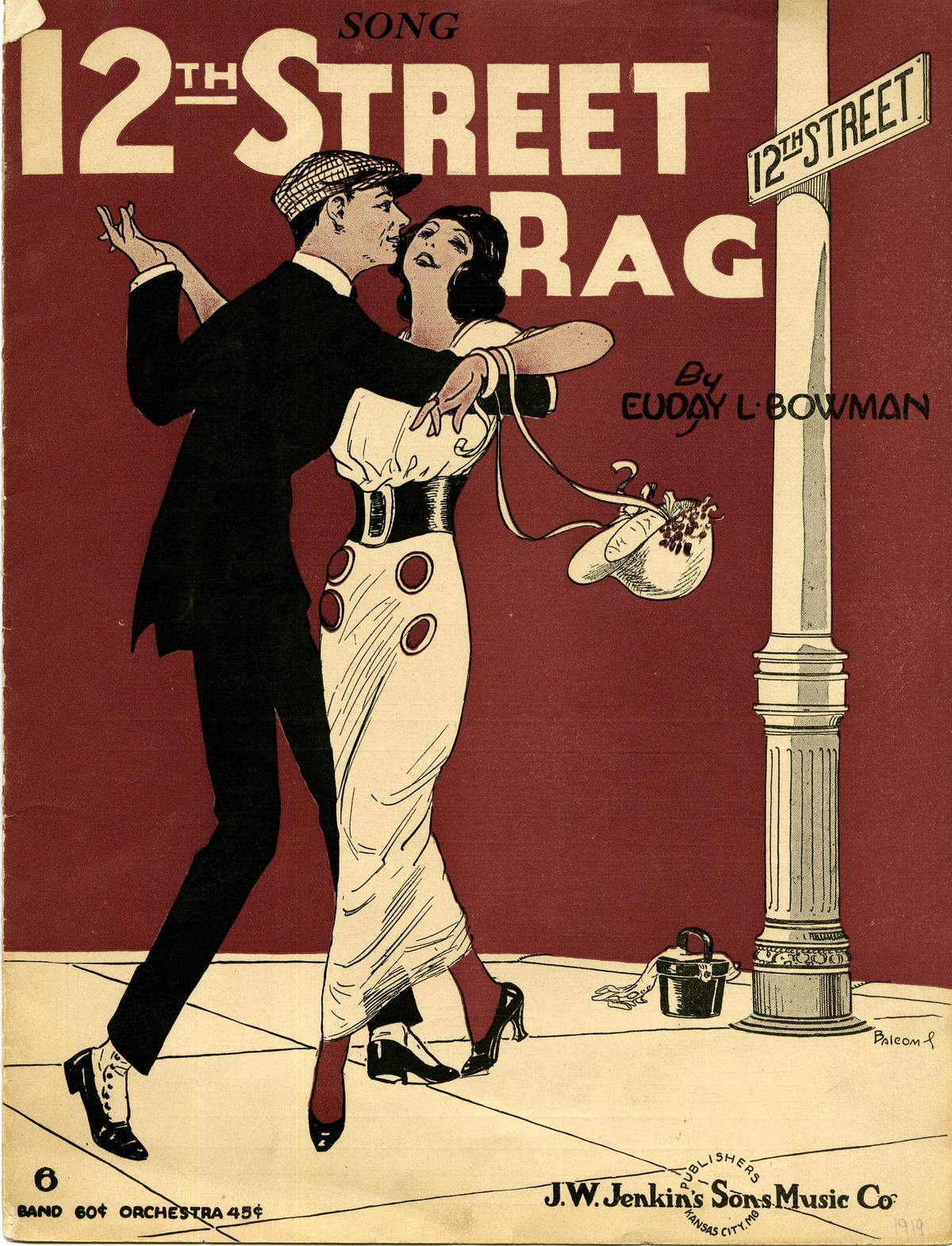 12th Street Rag sheet music was published by J.W. Jenkins & Sons in 1915 and 1919