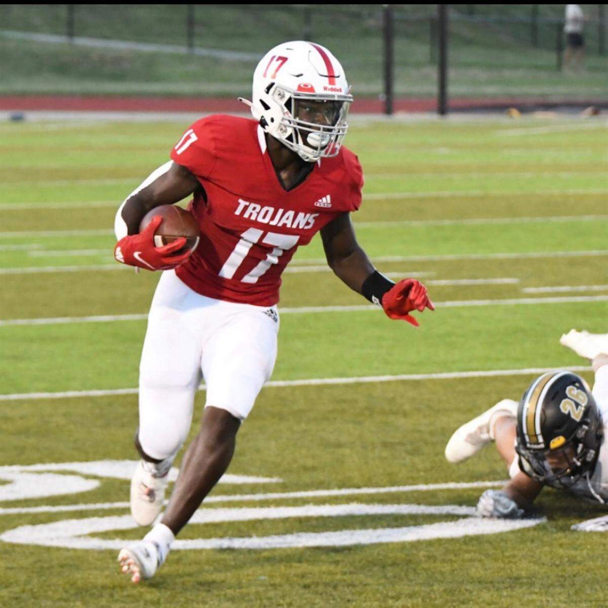 Bryce Lisaka, running back for Park Hill High School.