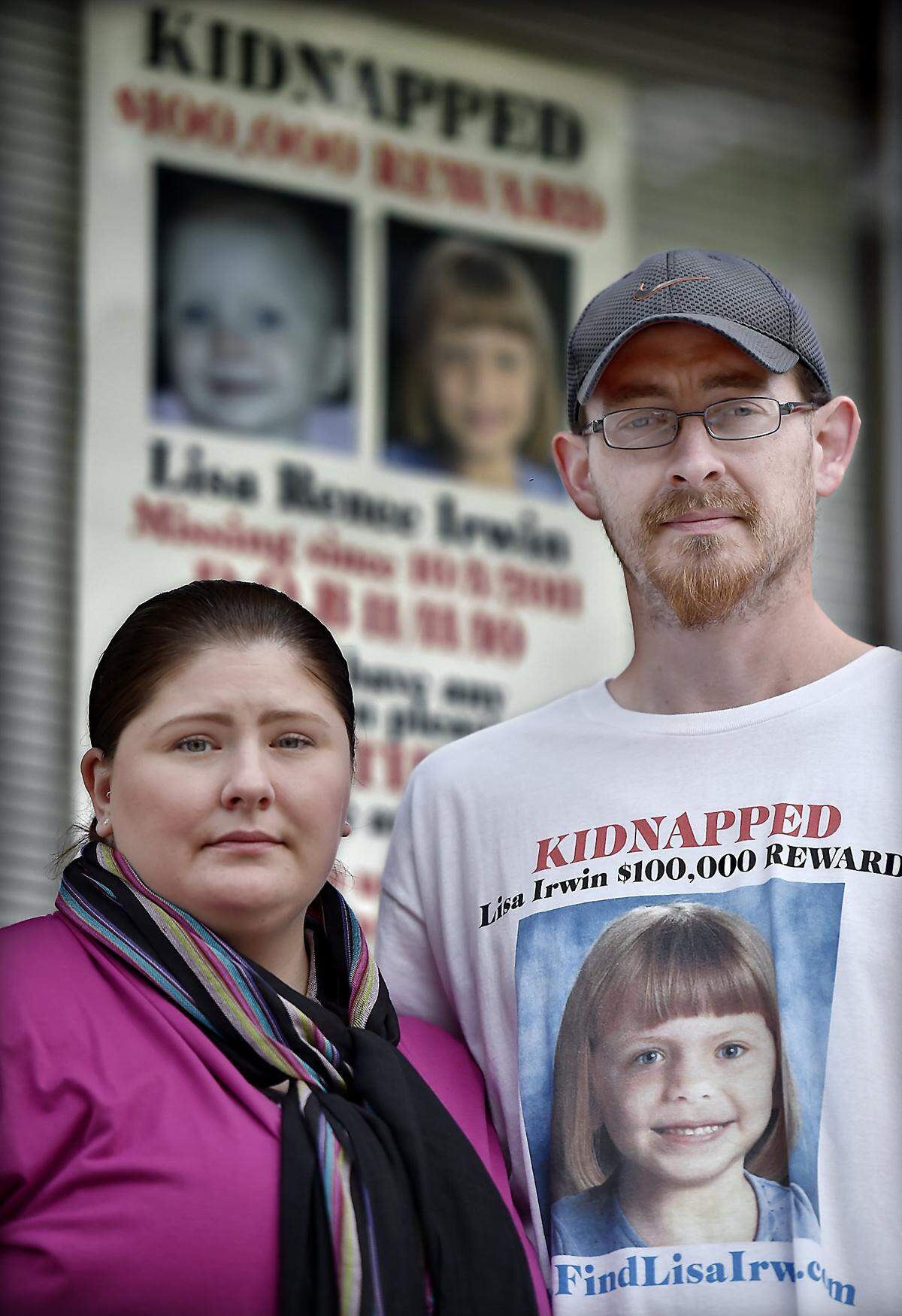 Deborah Bradley and Jeremy Irwin, parents of baby Lisa Irwin who disappeared from her Kansas City home in 2011. Seen here in 2016.