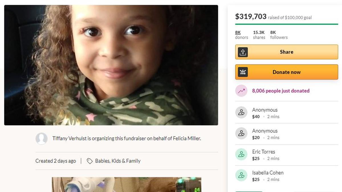 The family of a 5-year-old critically injured in a Thursday night crash has started a GoFundMe.
