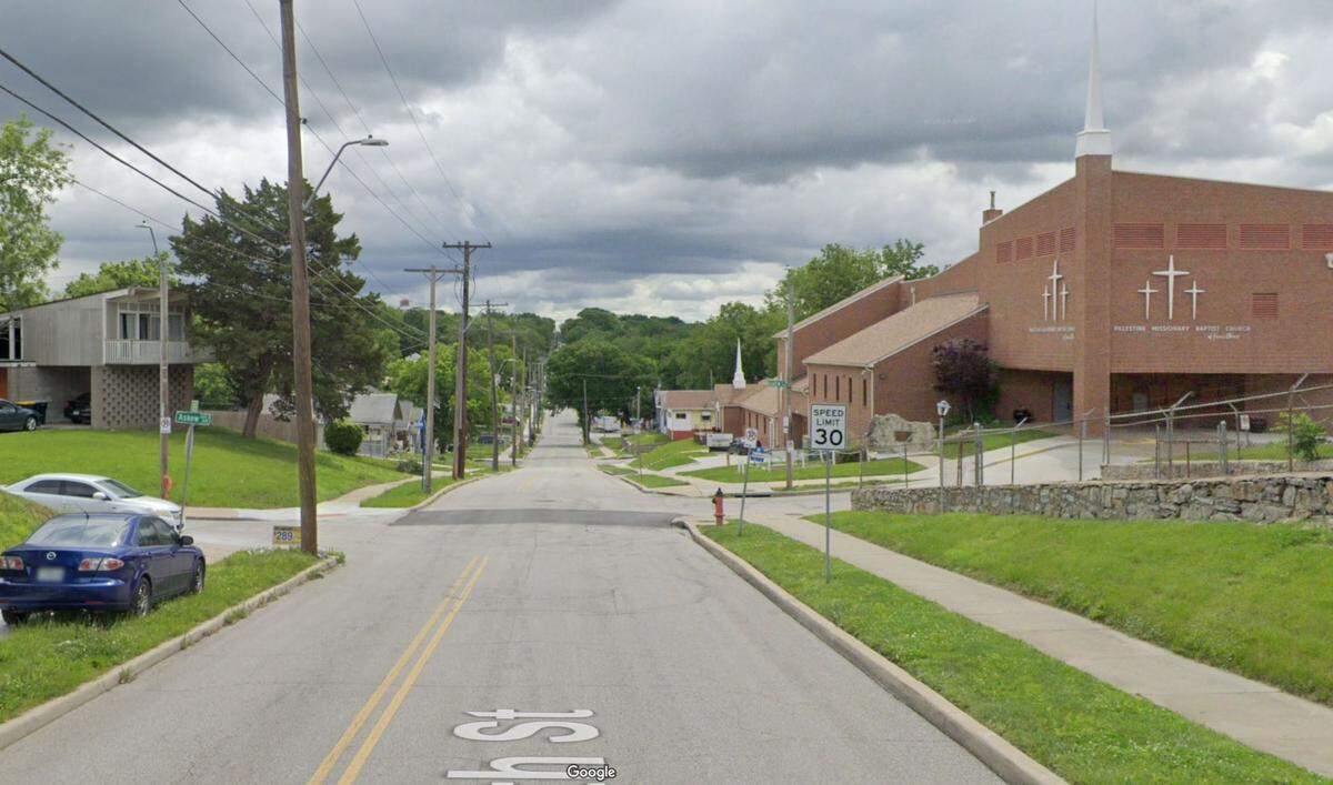 The death of a man found not breathing just inside the front door of a home in Kansas City’s Palestine West and Oak Park Northeast neighborhood is being investigated as homicide. This Google Maps Street View image is from May.