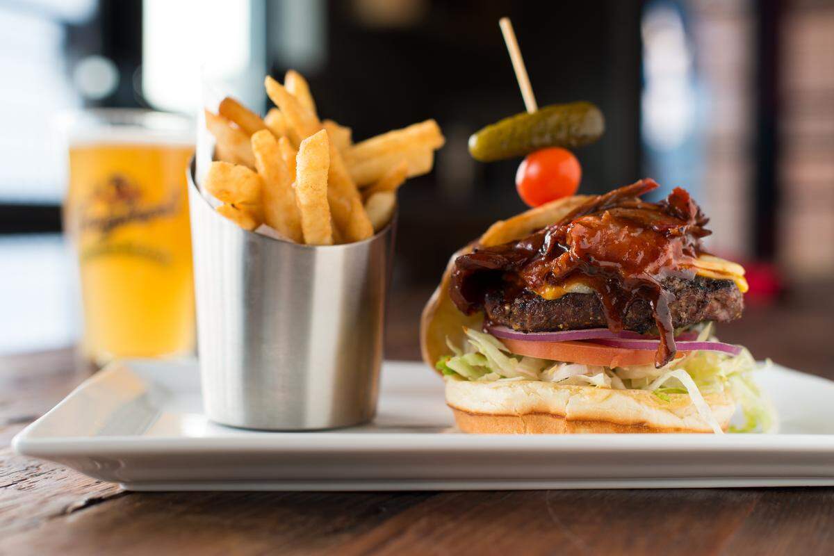 The BBQ Brisket Burger at Leinenkugel's Kansas City.