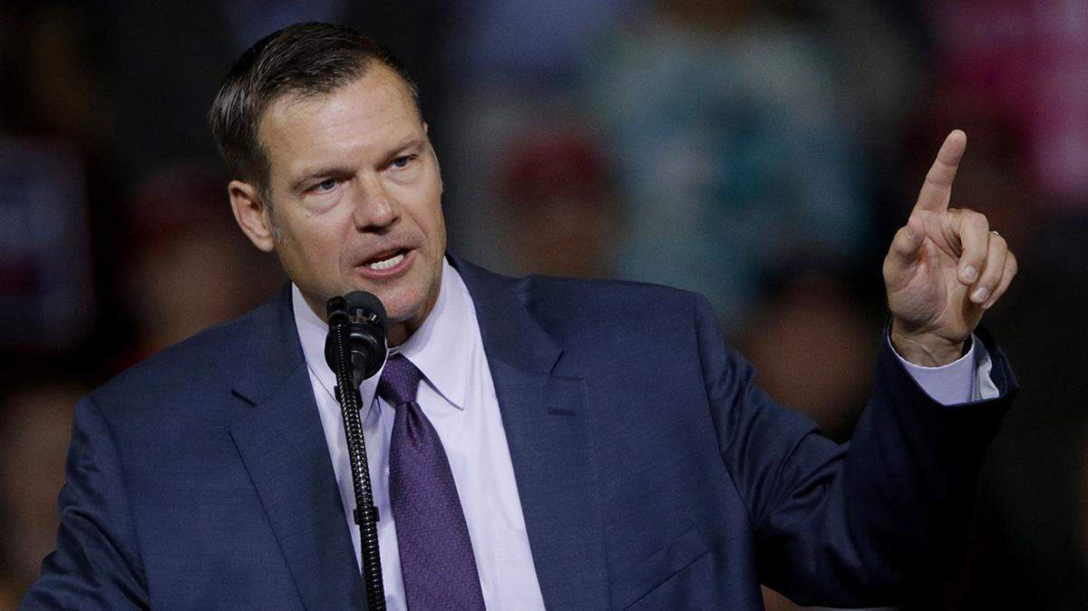 Kansas Secretary of State Kris Kobach