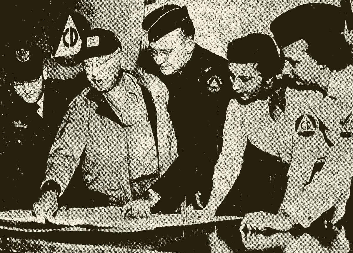 Thrasher and his team directing Operation Scamper.