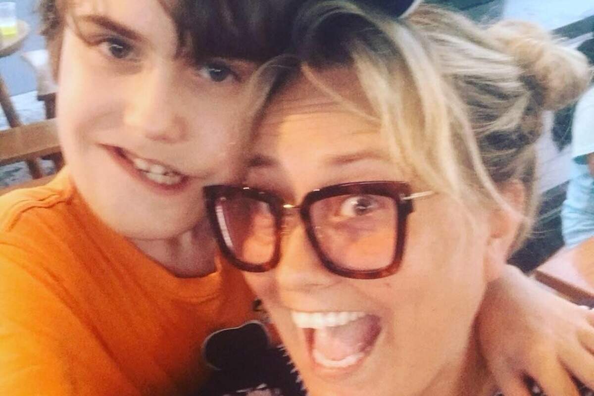 Winston Bertrand and his mother, Jennifer Bertrand