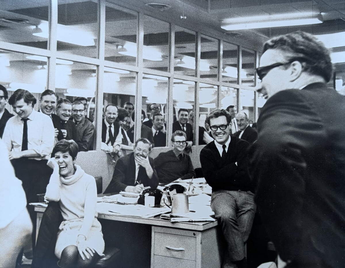 Michael Terry (right), a British journalist who would go on to work at The Mirror and The Sun, worked at The Kansas City Star from September to November 1957. His grandson, Joe Terry, is also working in the Kansas City area almost 70 years later.