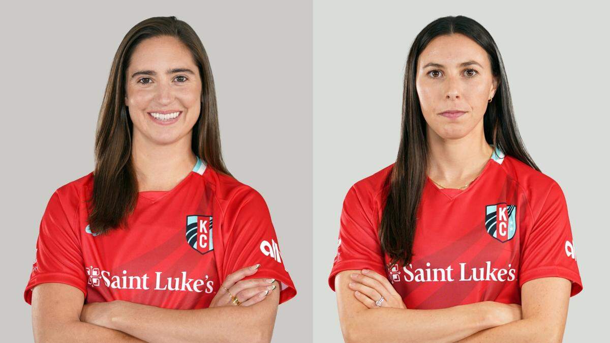 The Kansas City Current women’s pro soccer team on Wednesday announced the free-agents signings of Morgan Gautrat, left, and Vanessa DiBernardo to the team’s roster.